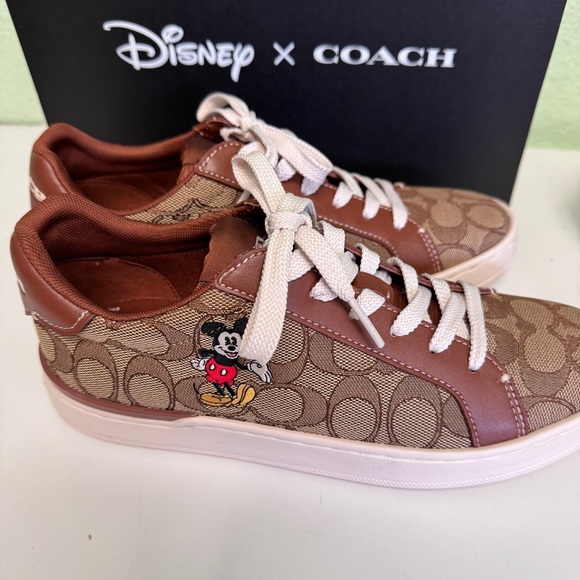 NWT Disney X Coach MEN'S Clip Low Top Sneaker Mickey Mouse CN982 - Picture 3 of 7
